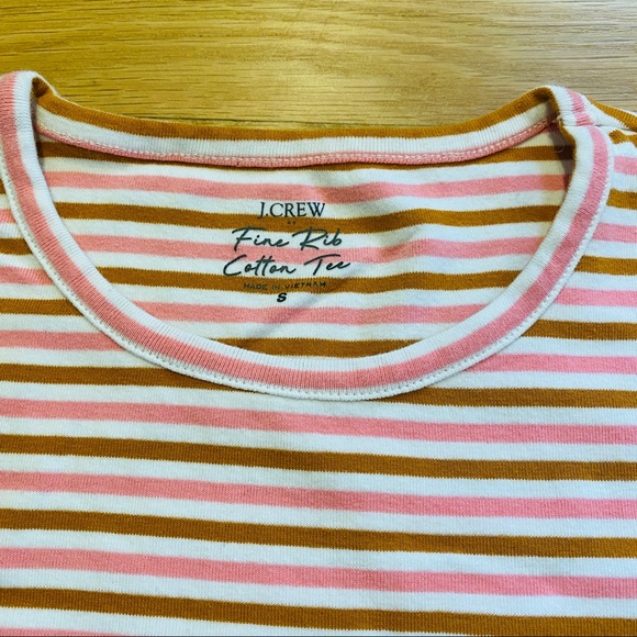 J. Crew • Striped Fine Rib Cotton Tee - Picture 5 of 10